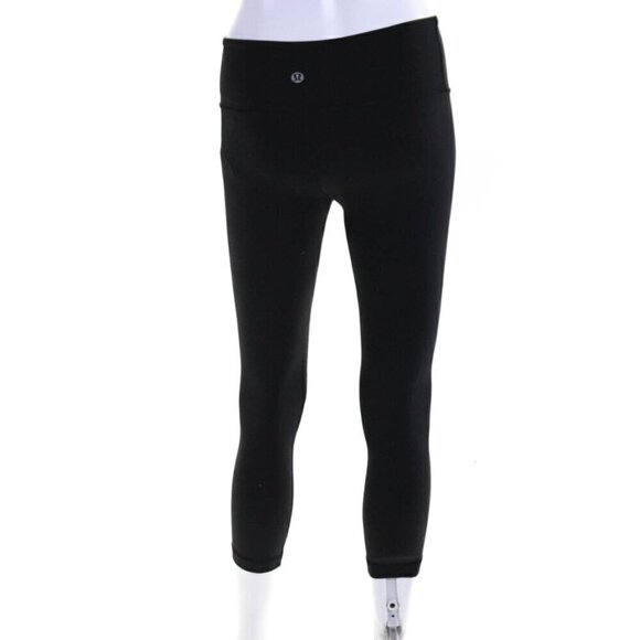 Lululemon Soulcycle New York Wunder Under Crop 21" Black 2 NWOT - Picture 3 of 7